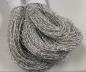 Preview: Papieryarn 0,8 fluffy glitter white-silver